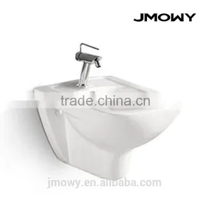 Woman Wallr Mounted Ceramics Bidet With Facuet thumbnail-1