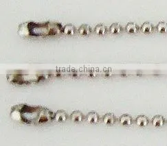 1.5mm Nickel Plated Brass Ball Chain thumbnail-1