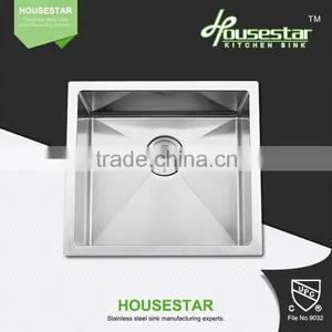 4944-1 New Product High Quality Undermount Single Bowl Handmade Stainless Steel Kitchen Wash Sink thumbnail-1
