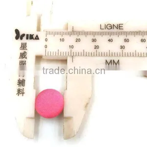 Custom Any Size Pink Metal Shank Button Cover Button thumbnail-2