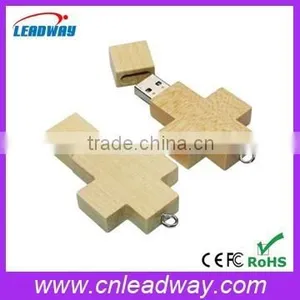 Jesus Usb Memory Stick Wholesale Cross Usb Flash Drive Bulk Cheap Wooden Usb Pendrives With Engraved Logo and Free Sample thumbnail-1
