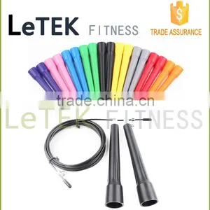Adjustable Speed Jump Rope - Lightweight Long Ballistic Handles-Adjustable Length Cable and Dual Bearing With Carrying Bag thumbnail-6