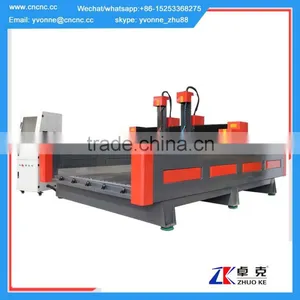 2 Heads Z 500mm Headstone Engraving Equipment Machine ZK-1530-2 1500*3000mm thumbnail-2