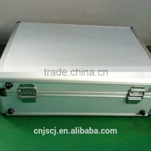 Silver ABS Ukulele Tool Case Hight Quality With Lock Very Farm Durable Aluminum Tool Case With Handle thumbnail-2