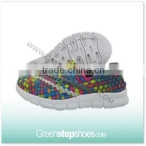 Multicolor Handmade Elastic Woven Shoes Men thumbnail-1