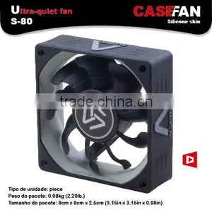 Alseye CA301w Manufacture S80-Balck 80*80*25mm pc Cooling 3 Pin Silent Case Fan thumbnail-1