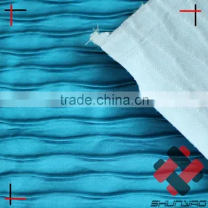 Polyester Shiny Satin Fabric Crushed Laminated With Nonwoven thumbnail-4