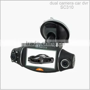 Wide Angle 120/140 Degree Adjustable Full HD Dual Camera Dash Cam thumbnail-1
