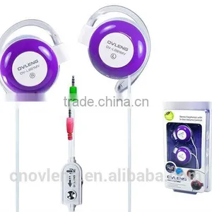 Purple Ear Hook Style Headphone for Girls thumbnail-1