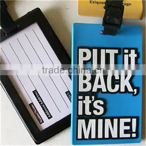 Manufacture Soft PVC Travel Luggage Tag For Airlines thumbnail-1