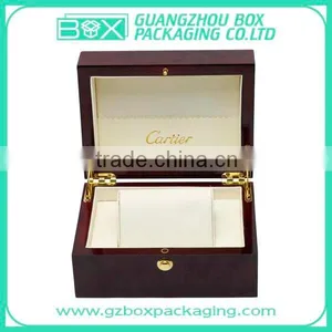 Hot Sale Customized Black Glossy Wooden Watch Gift Box thumbnail-2