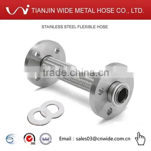 [Tianjin Wide Hose DQ-SP-F ] 3" Inch Flexible Hose With Stainless Steel Floating Flange thumbnail-1