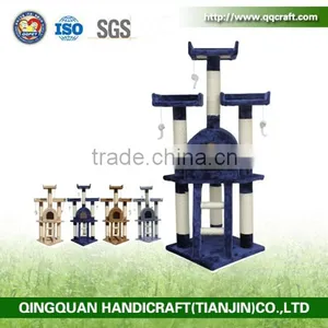 Aimigou Cat Tree Condo House Beige Coffee thumbnail-1