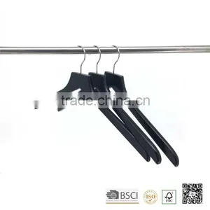 High Quality Black Wood Shirt Hanger, Shirt Hanger, Wood Shirt Hanger, Flat Shirt Wooden Hanger thumbnail-5