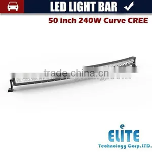 240w 50'' Jeep Led Light Bar IP67 Curve Bar Light off Road Truck Lights thumbnail-2