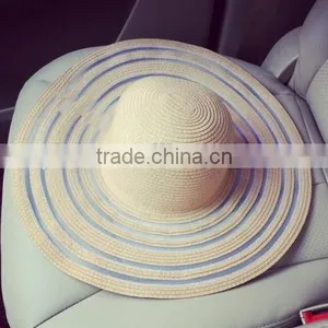 2016 Wholesale Factory Price Europe Hot Beach Hats Handmade Top Quality Younger Girls Raffia Straw Hat.html thumbnail-5