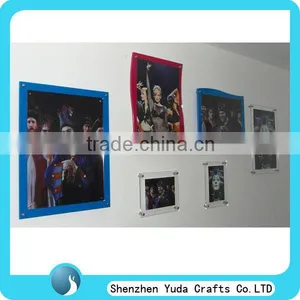 Custom Acrylic Wall Mount Photo Frame Plexiglass Hanging Picture Photo Frame With Screws for Movie Theatre Cinima thumbnail-1