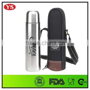 Promotional Double Wall Stainless Steel 1 Liter Vacuum Flask With Bag thumbnail-1