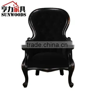 Popular Single Seater Wood Fabric Folding Chair Single Seater Sofa Chairs thumbnail-1