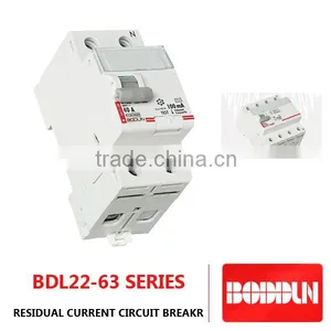 Hot Sale and High Quality Electronic & Magnetic Residual Current Circuit Breaker BDL22-63 2/4P RCCB thumbnail-1