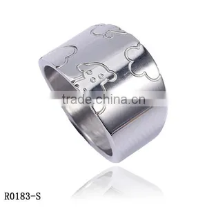 China Suppliers Jewelry Spikes Stainless Steel Ring With Fancy Designs thumbnail-1