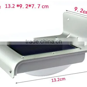 16 Led Panel Milk Half Round Lampshade Sensitive Motion Sensor Solar Sensor Wall Light thumbnail-2