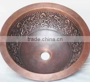 Copper Sink,copper Antique Brass Style Wash Basin Sink,basin Sink thumbnail-1