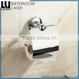 Sleek Hotel Decorative Zinc Alloy Chrome Finishing Bathroom Sanitary Items Wall Mounted Toilet Paper Holder thumbnail-2