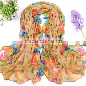 Custom Knitted Acrylic Stylish Silk Scarf thumbnail-1
