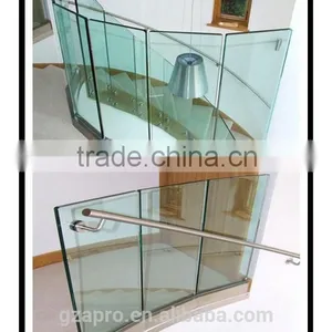 Cheap Glass Floor Mounted Balcony Railing Design Made in China thumbnail-6