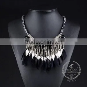 High Quality Vintage Style Chunky Statement Necklace Tin Alloy Fashion Women Pendant Necklace 6390158 thumbnail-3