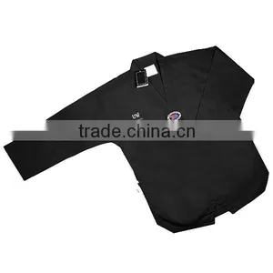 Black Taekwondo Uniform/ Taekwondo Uniform, ITF Taekwondo Uniform thumbnail-2