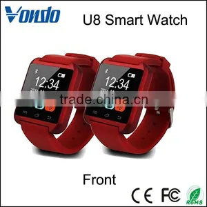 Wholesale WristWatch Phone Touch Screen For IOS Iphone Android Smartphone Samsung Smartphone Black U8 Bluetooth Smart Watch thumbnail-5