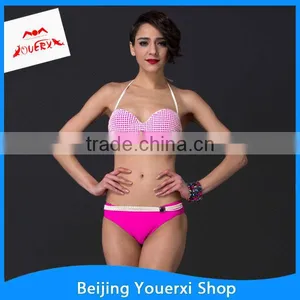 2015 New Fashion Hot Girl Sexy Plus Size Mesh Swimwear thumbnail-1