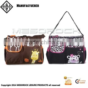 Fashion Design Wholesale Multifunctional Cotton Custom Mommy Diaper Bag thumbnail-1