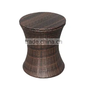 Outdoor PE Rattan Woven Wine or Beer Cooler Table Garden Patio Party Decorative Adjustable Design Bulk Ice Bucket thumbnail-5