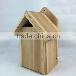 FSC Wooden Bird House /wooden Bird Cage Decorate in Garden for Wholesale thumbnail-2