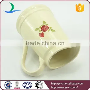 YSj0010-03 Wholesale Flowee Decal Stoneware Bathroom Jug thumbnail-4