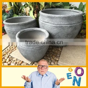 Handmade Clay Flower Pot Round Frp URNS thumbnail-1