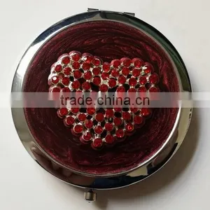 Rhinestones Jewelled Morden Compact Mirror thumbnail-1