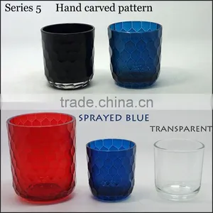 New Color Round Glass Tealight Candle Holder Wholesale Candle Jars thumbnail-5