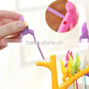 CY119 Plastic Creative Fruit Fork Bird Tree Decorative Household Daily Necessities Dessert Forks thumbnail-3