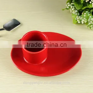 2017 Chinese Suppliers Novelty Design Ceramic Red Cup and Saucer thumbnail-2