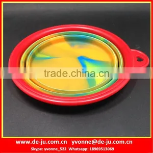 Travel Collapsible Silicone Melamine Pet Bowl thumbnail-1