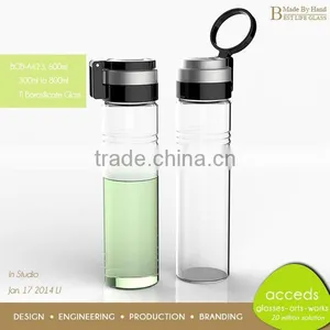 Funky Handmade Ti-Borosilicate Glass Heat-Resistant Tea Filter Bottle thumbnail-5