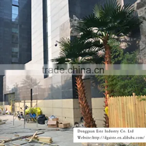 Home and Outdoor Garden Edging Decoration 1ft to 33ft or 1m to 10m Height Artificial Fiberglass Palm Tree EZLS08 0812 thumbnail-4