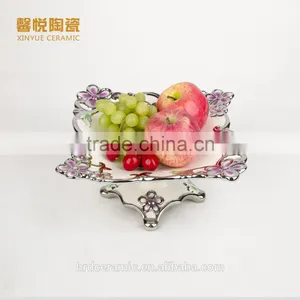 2016 Smoking Clear Ashtray, Silver Electroplating Ceramic Ashtray thumbnail-1