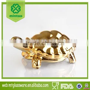 The Family Decorates Plating Gold Glass Artware Tortoise thumbnail-1