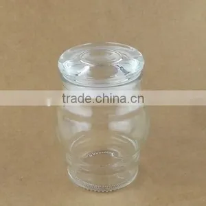 New Glass Jar With Glass Lid 150ml Candle Jar thumbnail-1