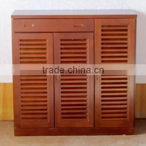 Modern Design Competitive Price Wooden Entrance Shoe Cabinet thumbnail-3